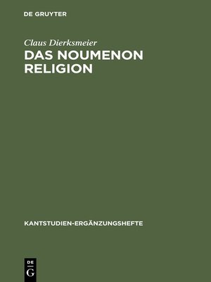 cover image of Das Noumenon Religion
